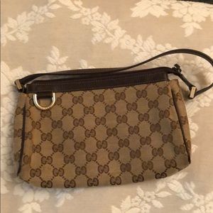 Gucci canvas shoulder bag (small)